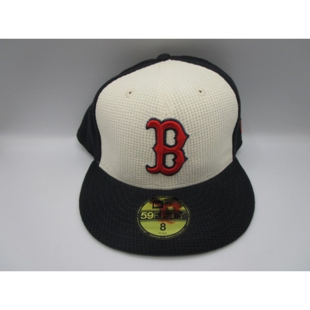 New Era 59Fifty Boston Red Sox Thermal Waffle Blue White Size 8 Fitted Hat